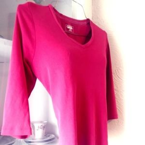 St John's Bay pink long sleeve Sweatshirt - Medium